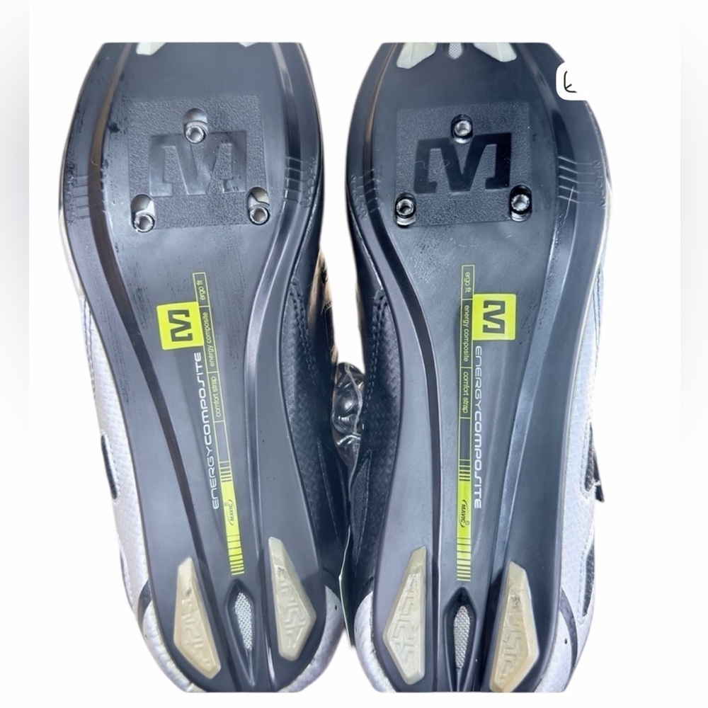 Peloton x Mavic Energy Composite Cycling Shoes Black Silver Unisex M 7.5 W 9 - Picture 6 of 15
